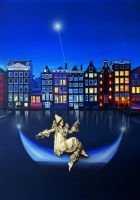 Paulina  ZALEWSKA - obrazy - Amsterdamski gondolier