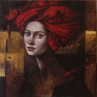 Mira  SKOCZEK-WOJNICKA - obrazy - Czerwony turban