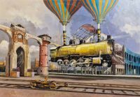 Artur  KOLBA - obrazy - Szalona lokomotywa