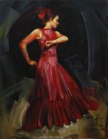 Renata  BRZOZOWSKA - obrazy - Flamenco