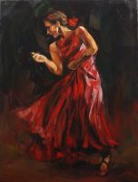 Renata  BRZOZOWSKA - obrazy - Flamenco